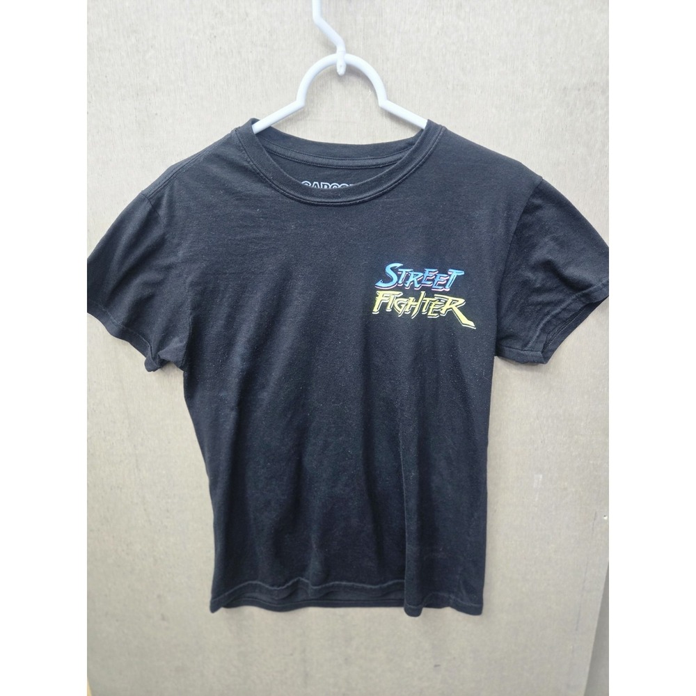 Capcom Street Fighter Master Ryu Youth Small Graphic T Shirt Black‎
